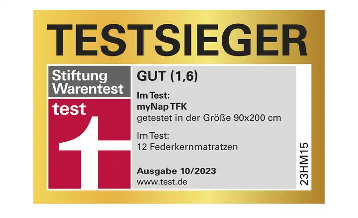 SCHLARAFFIATaschenfederkernmatratze myNap TFK Zeitlich begrenztes Angebot