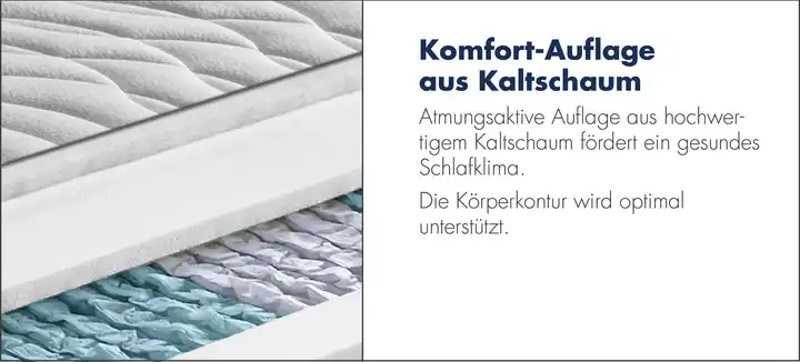 IRISETTE7-Zonen Tonnentaschenfederkern-Matratze IRISETTE Sylt TTFK Neuheiten