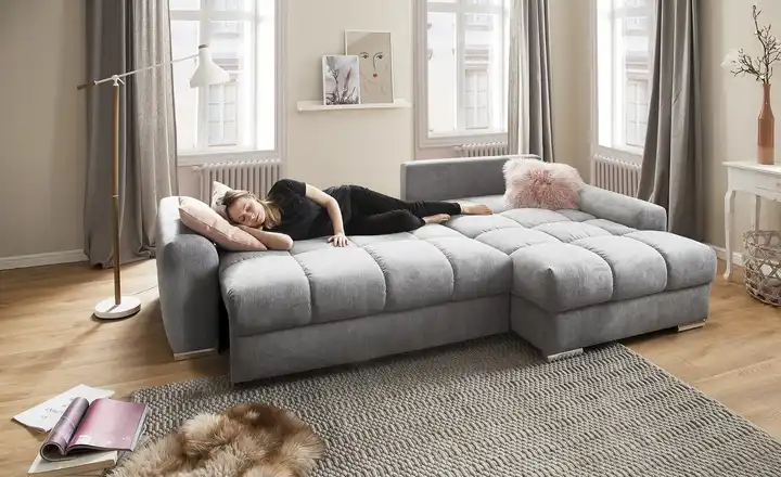 bobbEcksofa mit praktischem Stauraum Soumia Nur noch ein Tag übrig