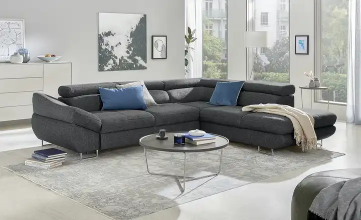 switchEcksofa aus Flachgewebe Fabio Lagerräumung