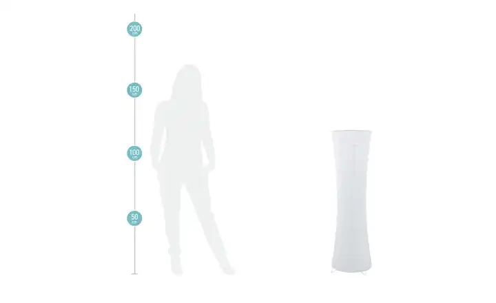 levelonePapier-Stehleuchte, 2-flammig Weiß Blitzangebot