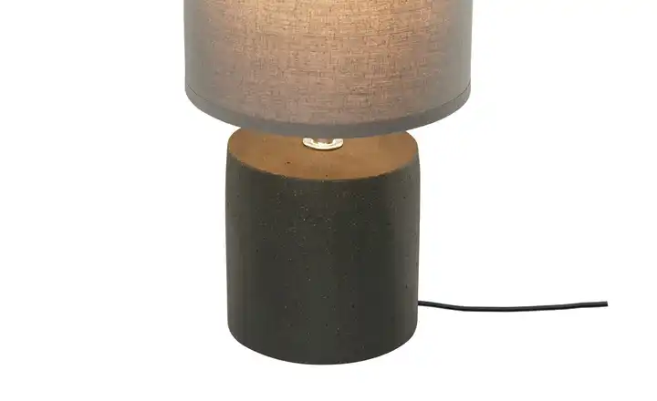 leveloneTischleuchte, 1-flammig, Beton-Fuß Dunkelblau ´klein´ Tägliche Deals