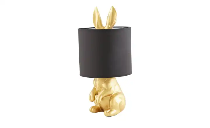 KHGTischleuchte, 1-flammig, goldfarben `Hase´ Tiefpreis