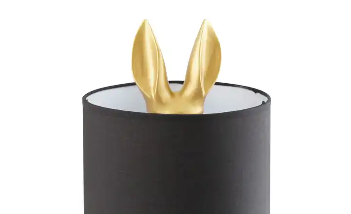 KHGTischleuchte, 1-flammig, goldfarben `Hase´ Tiefpreis