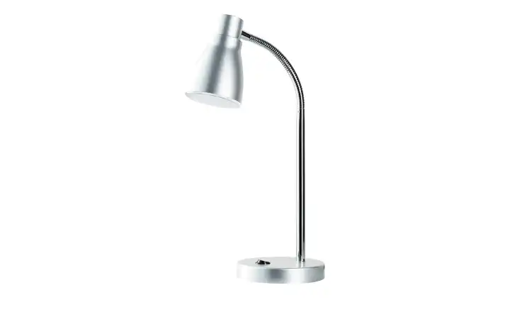 KHGLED-Tischleuchte silber mit flexiblem Arm Begrenzte Freigabe