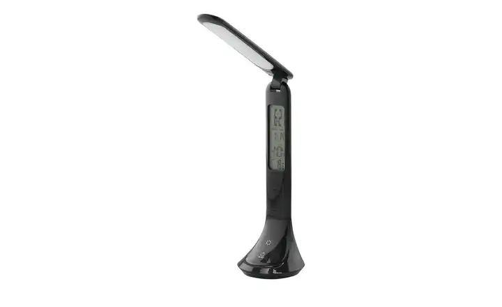 KHGMobile-Tischleuchte, schwarz mit Display Sonderangebot der Fabrik