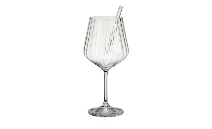 Gin & Tonic Gläser mit Glastrinkhalmen Tastes Good Fabrikladen