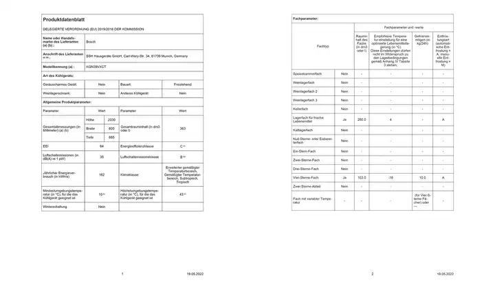 BOSCHKühl-Gefrier-Kombination KGN39VXCT Bis zu 65% Rabatt