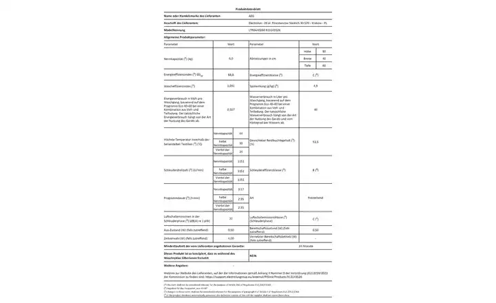 AEGToplader LTR6A40260 Exklusivangebot