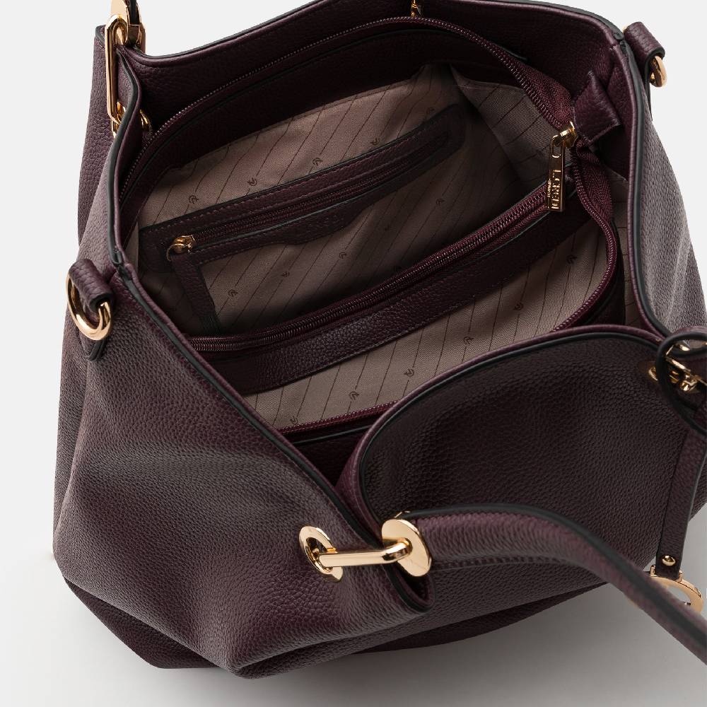 L. Credi Ebony Shopper dark plum Neueste Mode