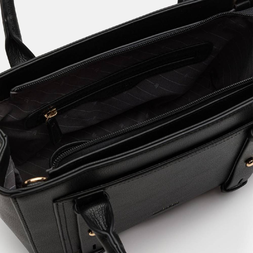 L. Credi Naemi Henkeltasche schwarz Riesige Rabatte