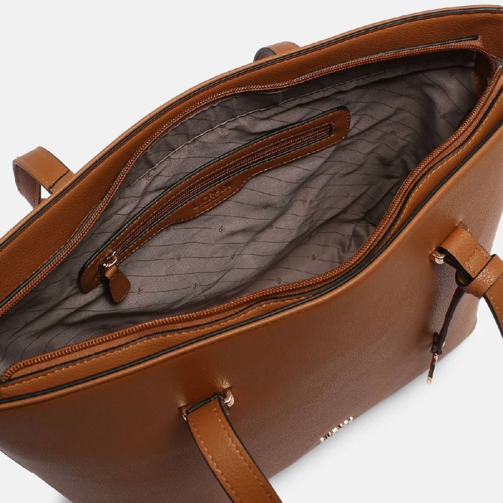 L. Credi Filippa Shopper cognac Speichern exportieren