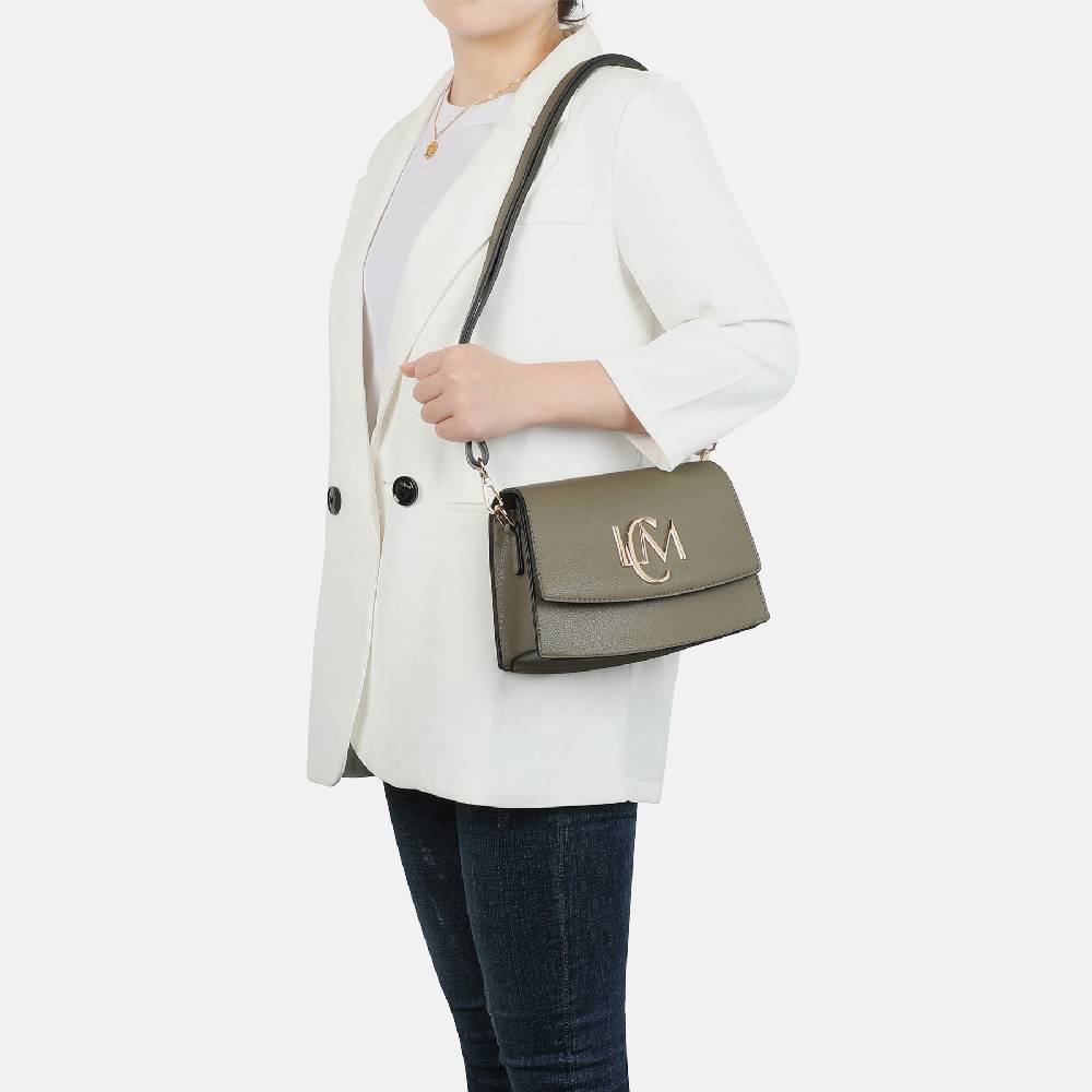L. Credi Lauretta Umhängetasche khaki Begrenztes Angebot