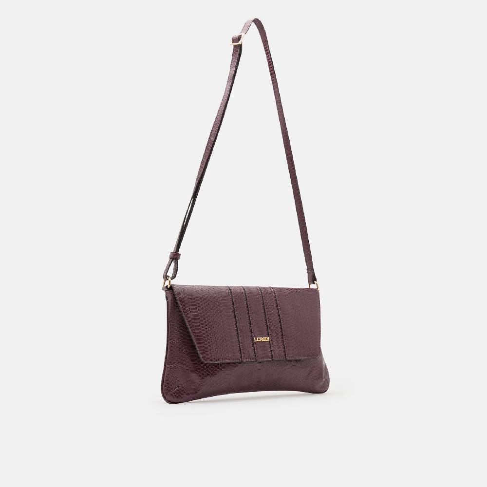 L. Credi Nuria Umhängetasche plum Heißer Verkauf