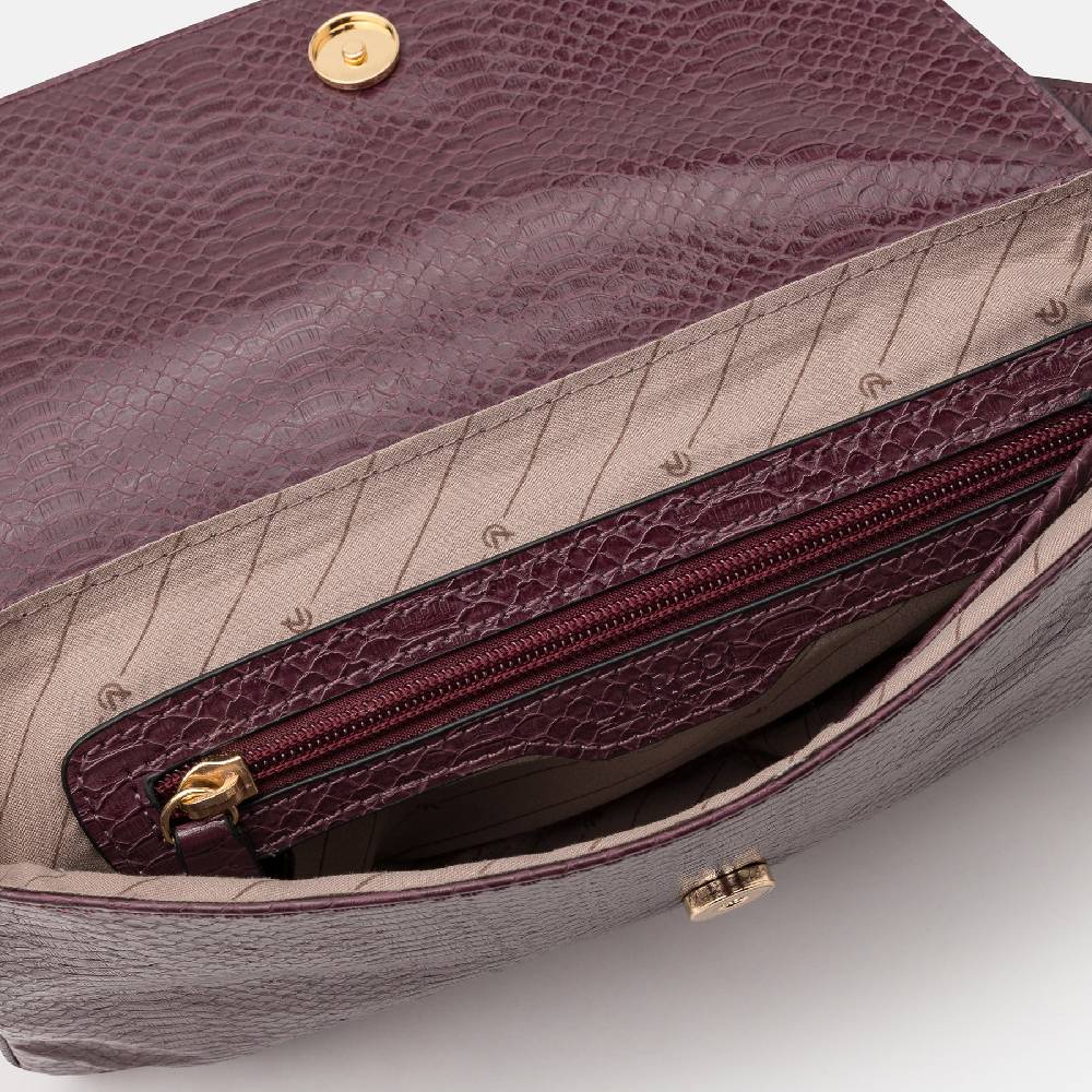 L. Credi Nuria Umhängetasche plum Heißer Verkauf