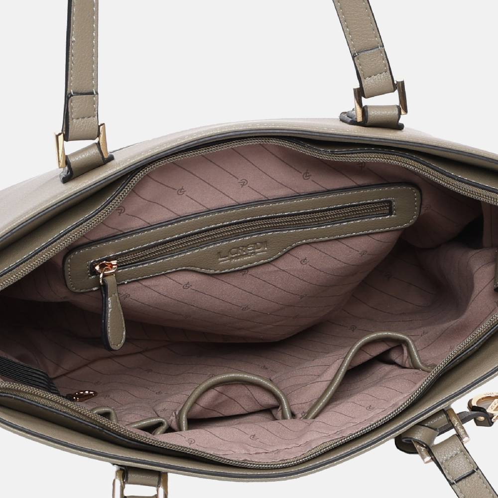 L. Credi Filippa Shopper khaki Zeitbegrenzte Promotion