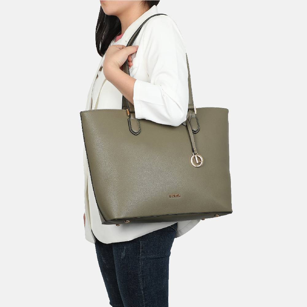 L. Credi Filippa Shopper khaki Zeitbegrenzte Promotion
