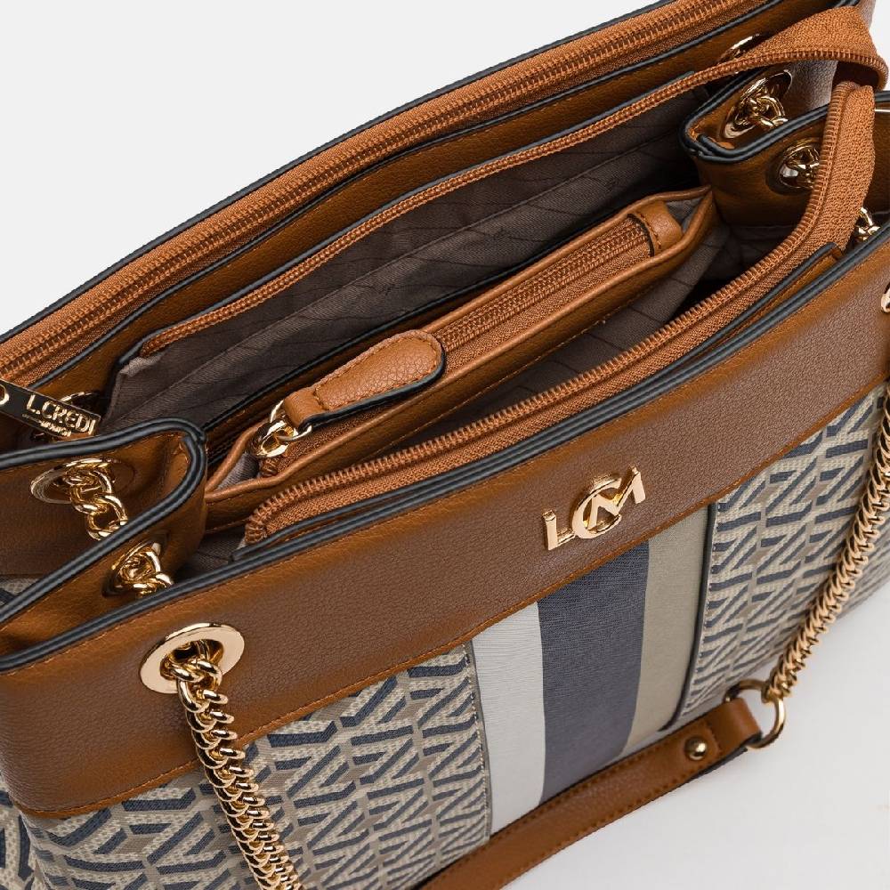 L. Credi Melina Hobo beige multi Saisonale Angebote