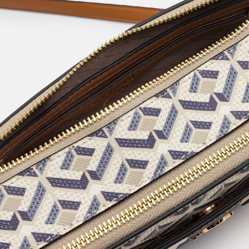 L. Credi Melina Umhängetasche beige multi Bis zu 50% Rabatt