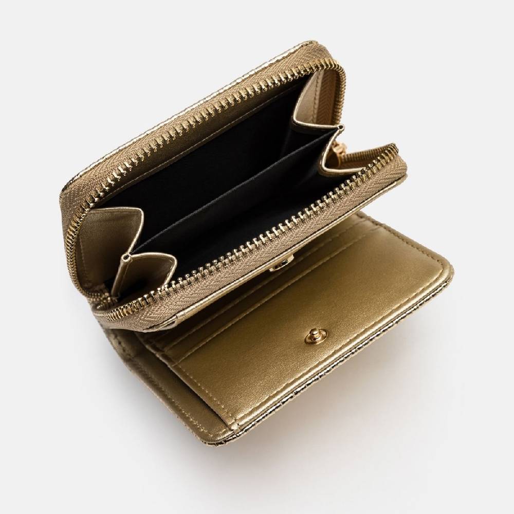 L. Credi Nadine Portemonnaie Damen gold im Angebot
