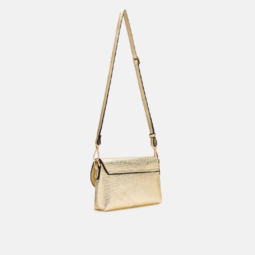 L. Credi Nadine Clutch gold Kostenloser Versand