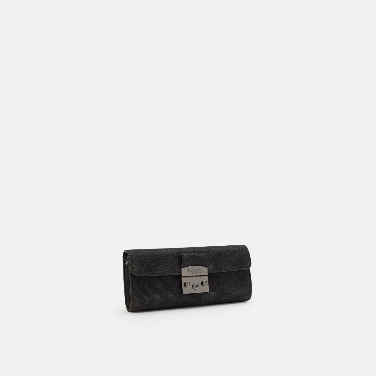 L. Credi Nadi Clutch schwarz Fabrik Onlineshop