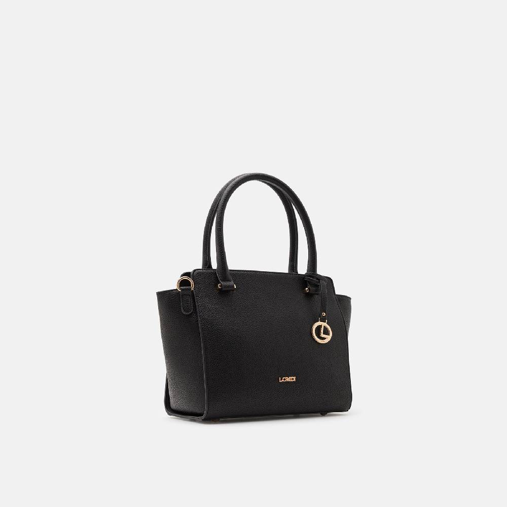 L. Credi Nura Henkeltasche schwarz Tiefpreis