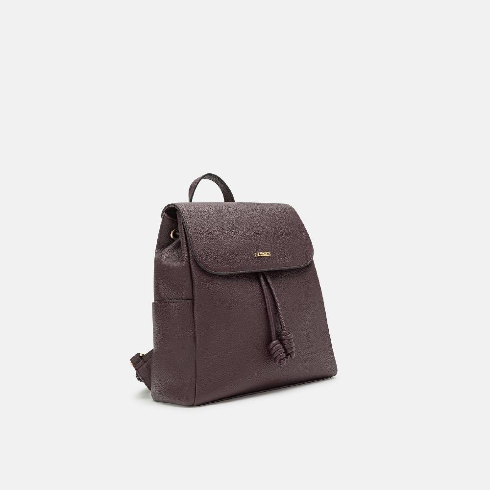 L. Credi Nalina Rucksack dark plum Super Sparpreis