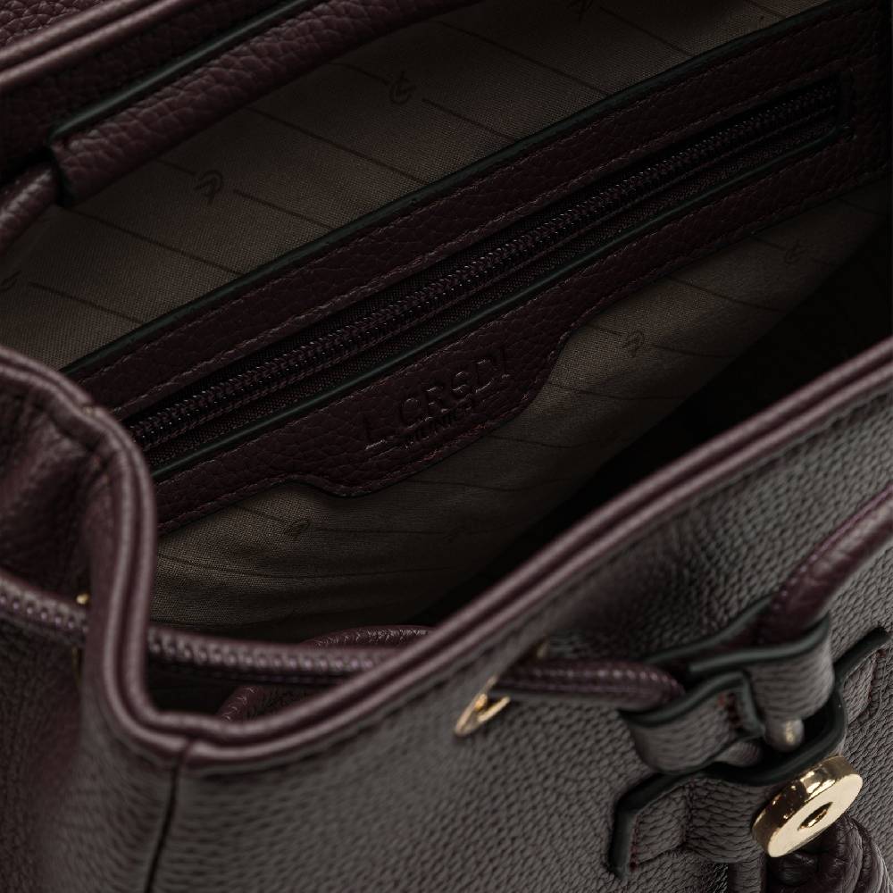 L. Credi Nalina Rucksack dark plum Super Sparpreis