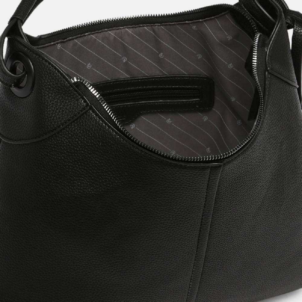 L. Credi Kimmy Hobo schwarz Sonderangebot der Fabrik