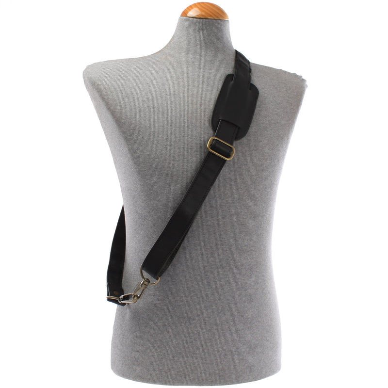 Leconi Trageriemen Leder schwarz breit 150cm LEC-R3 Rabatt
