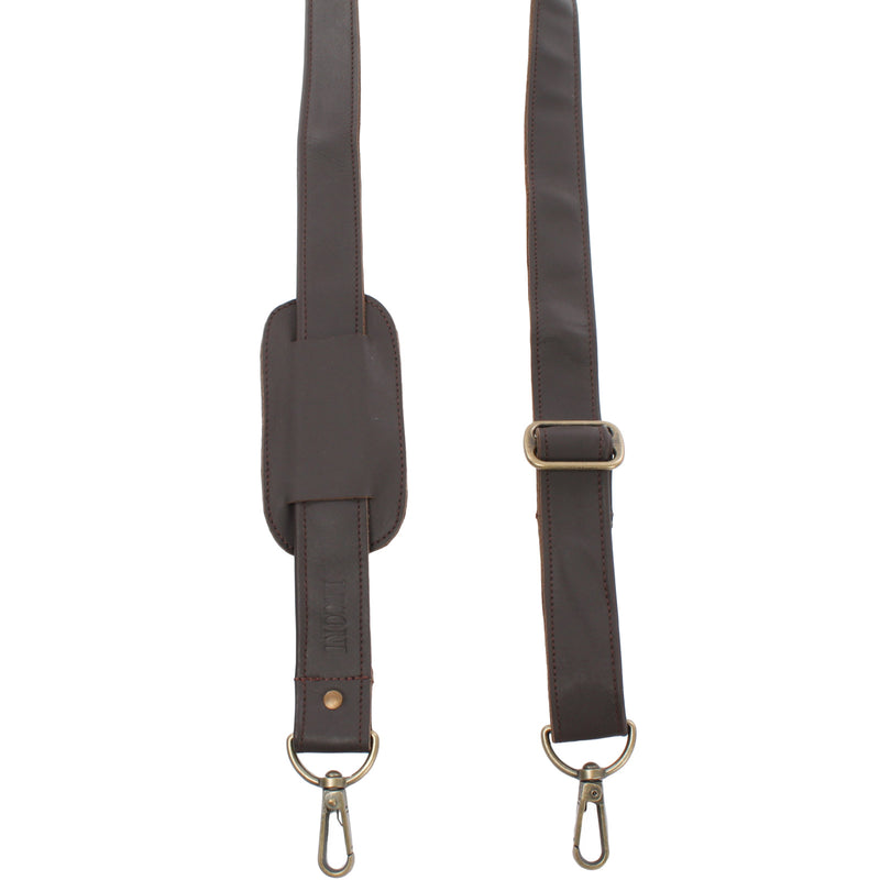 Leconi Trageriemen Leder dunkelbraun breit 150cm LEC-R3 Online Shopping
