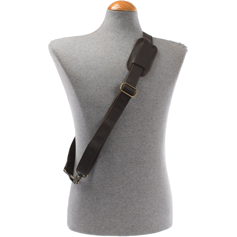 Leconi Trageriemen Leder dunkelbraun breit 150cm LEC-R3 Online Shopping