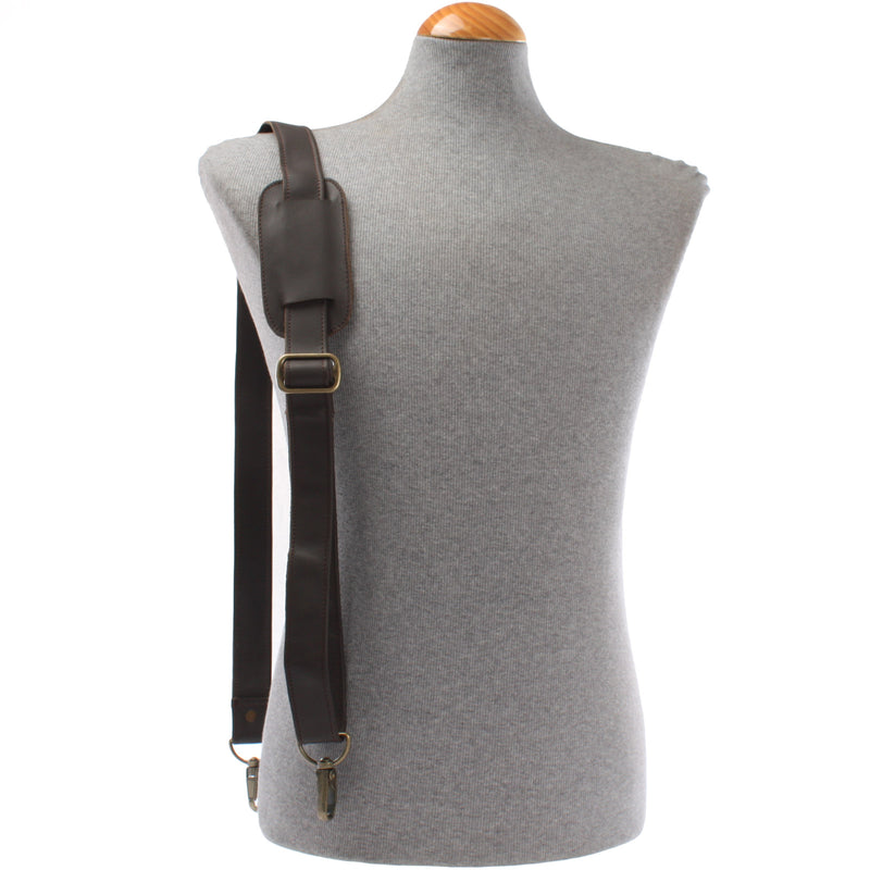 Leconi Trageriemen Leder dunkelbraun breit 150cm LEC-R3 Online Shopping