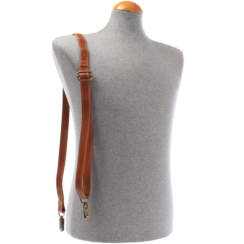Leconi Trageriemen Leder cognac schmal 150cm LEC-R4 Saisonschlussverkauf