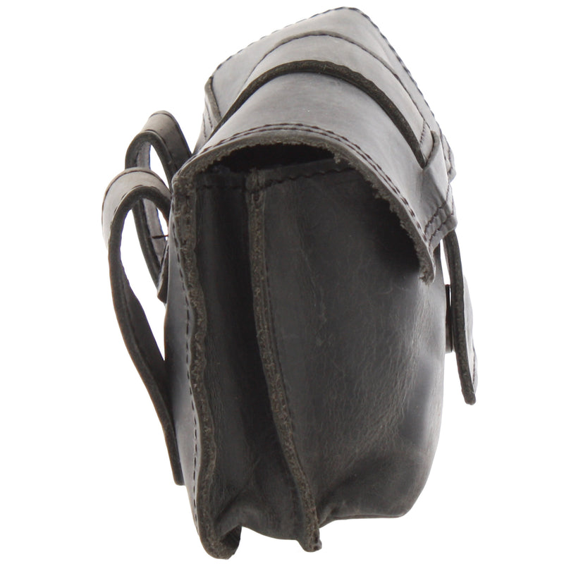 Leconi Gürteltasche Bauchtasche Hüfttasche Damen Herren Rindsleder grau LE9005 Online Outlet