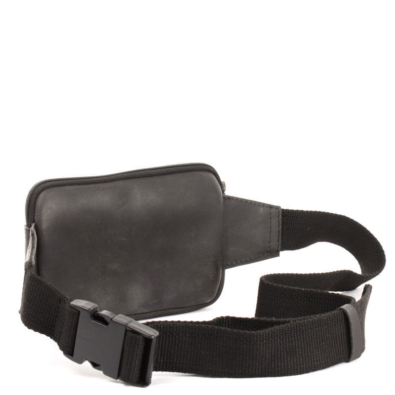 Leconi Gürteltasche Bauchtasche Hüfttasche Festivaltasche Büffelleder schwarz LE9015 Zeitlich begrenztes Angebot
