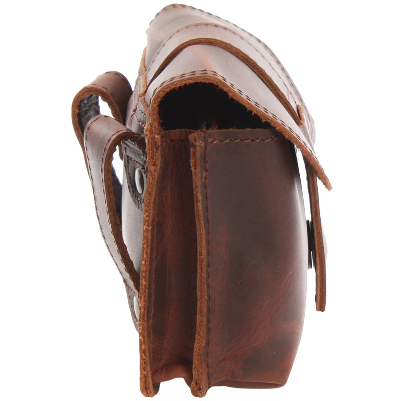 Leconi Gürteltasche Bauchtasche Hüfttasche Damen Herren Rindsleder braun LE9005 Saisonale Angebote
