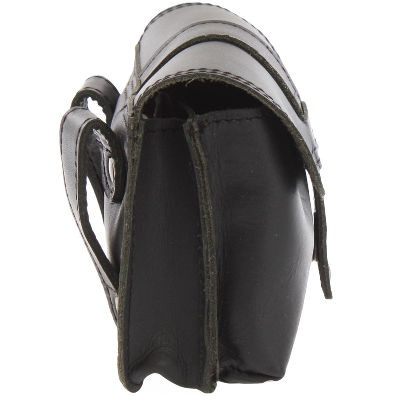Leconi Gürteltasche Bauchtasche Hüfttasche Damen Herren Leder schwarz LE9005 Tägliche Deals