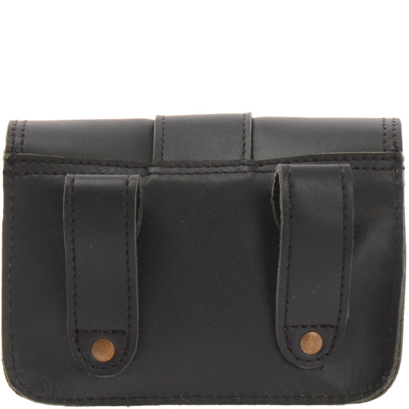 Leconi Gürteltasche Bauchtasche Hüfttasche Damen Herren Leder schwarz LE9005 Tägliche Deals