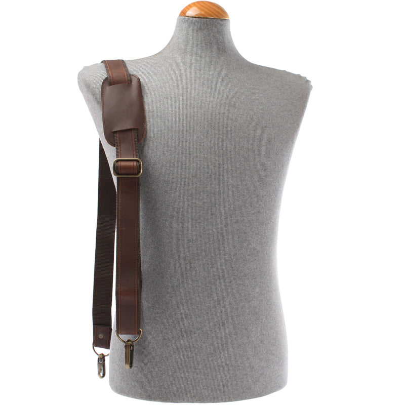 Leconi Trageriemen Leder braun 115cm LEC-R1 Sonderangebote