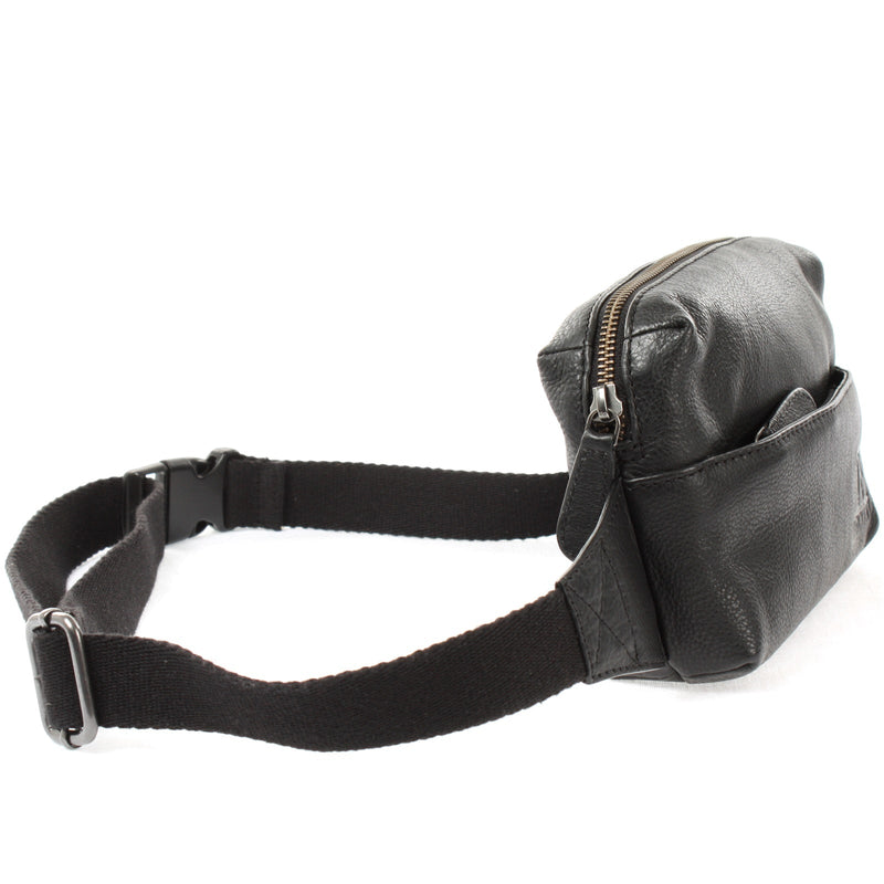 Leconi Gürteltasche Bauchtasche Hüfttasche Damen Herren Nappa Leder schwarz LE9029 VIP-Rabatte