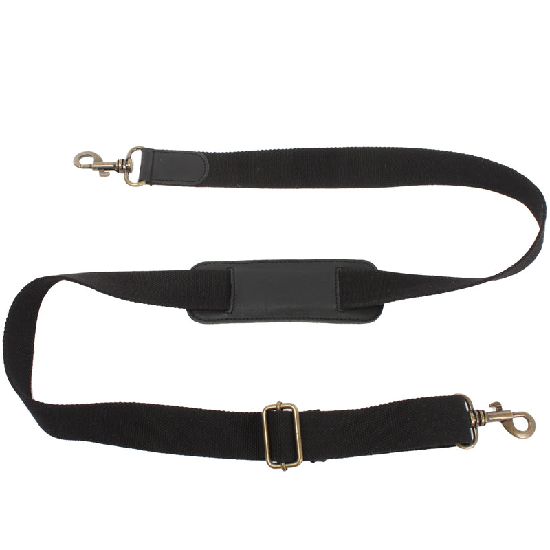 Leconi Trageriemen Baumwolle Leder 150cm schwarz LEC-R6 Wochenangebot