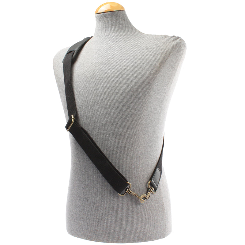 Leconi Trageriemen Baumwolle Leder 150cm schwarz LEC-R6 Wochenangebot