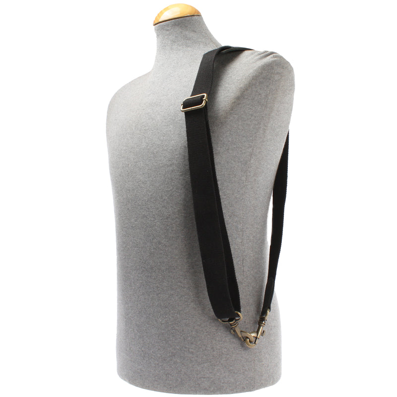 Leconi Trageriemen Baumwolle Leder 150cm schwarz LEC-R6 Wochenangebot