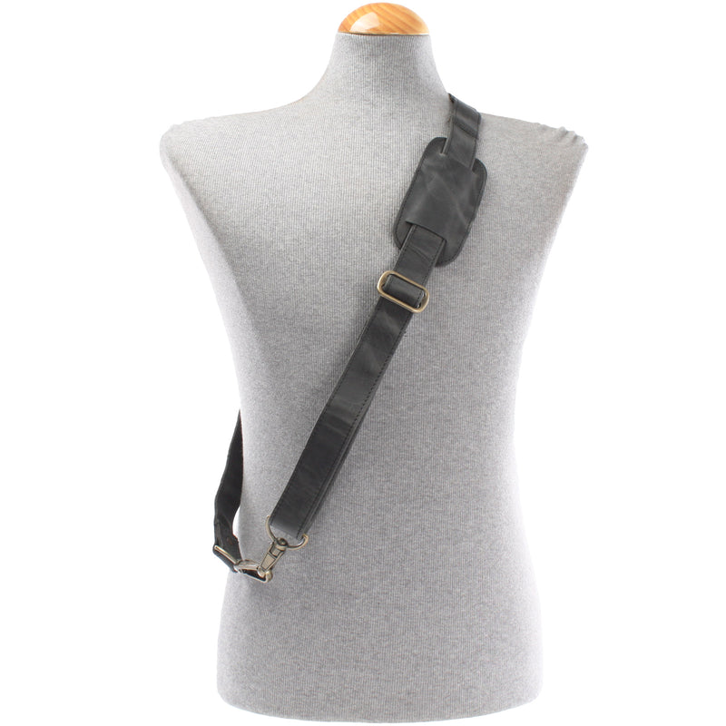 Leconi Trageriemen Leder grau breit 150cm LEC-R3 Begrenzte Freigabe