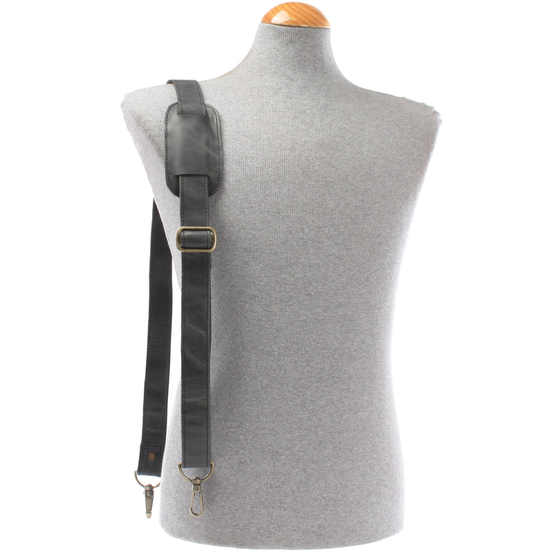 Leconi Trageriemen Leder grau breit 150cm LEC-R3 Begrenzte Freigabe