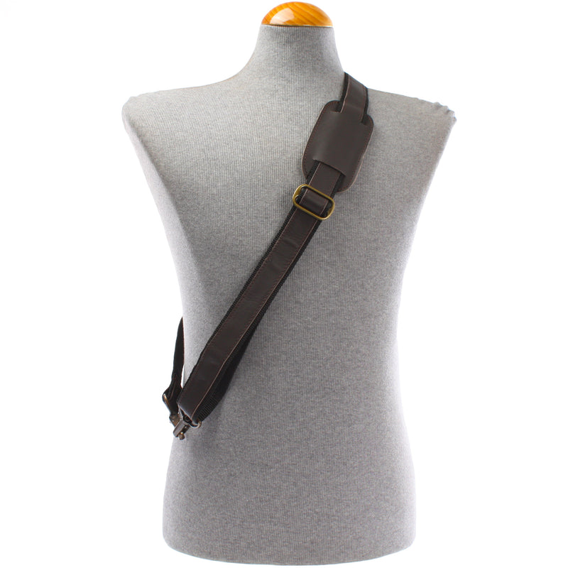 Leconi Trageriemen Leder dunkelbraun 115cm LEC-R1 Zeitbegrenzte Promotion