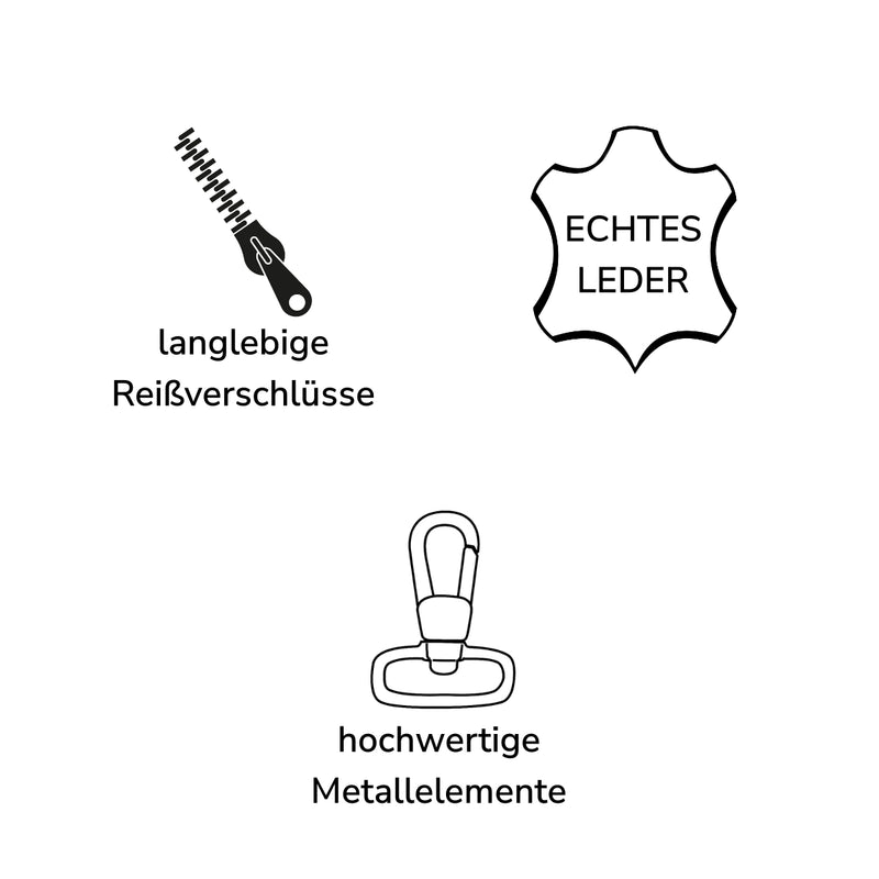 Leconi mittlere Umhängetasche Schultertasche Beuteltasche Damentasche Leder cognac LE0072 Kostenloser Versand international