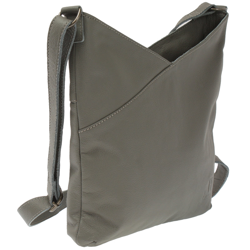 Leconi Damentasche Umhängetasche Handtasche Leder oliv LE0065 Hotsell